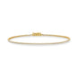 4 Prong Round Light Weight Tennis Bracelet - 14K yellow Gold, 1.25 ct