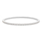 4 Prong Round Flexi Tennis Bangle - 14K white Gold, 1.00 ct