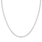 4 Prong Round Tennis Necklace - 14K white Gold, 15.00 ct