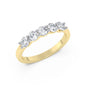 Five-Stone Diamond Ring – 14K Yellow Gold, 2.50 ct