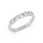 Five-Stone Diamond Ring – Platinum White, 2.50 ct