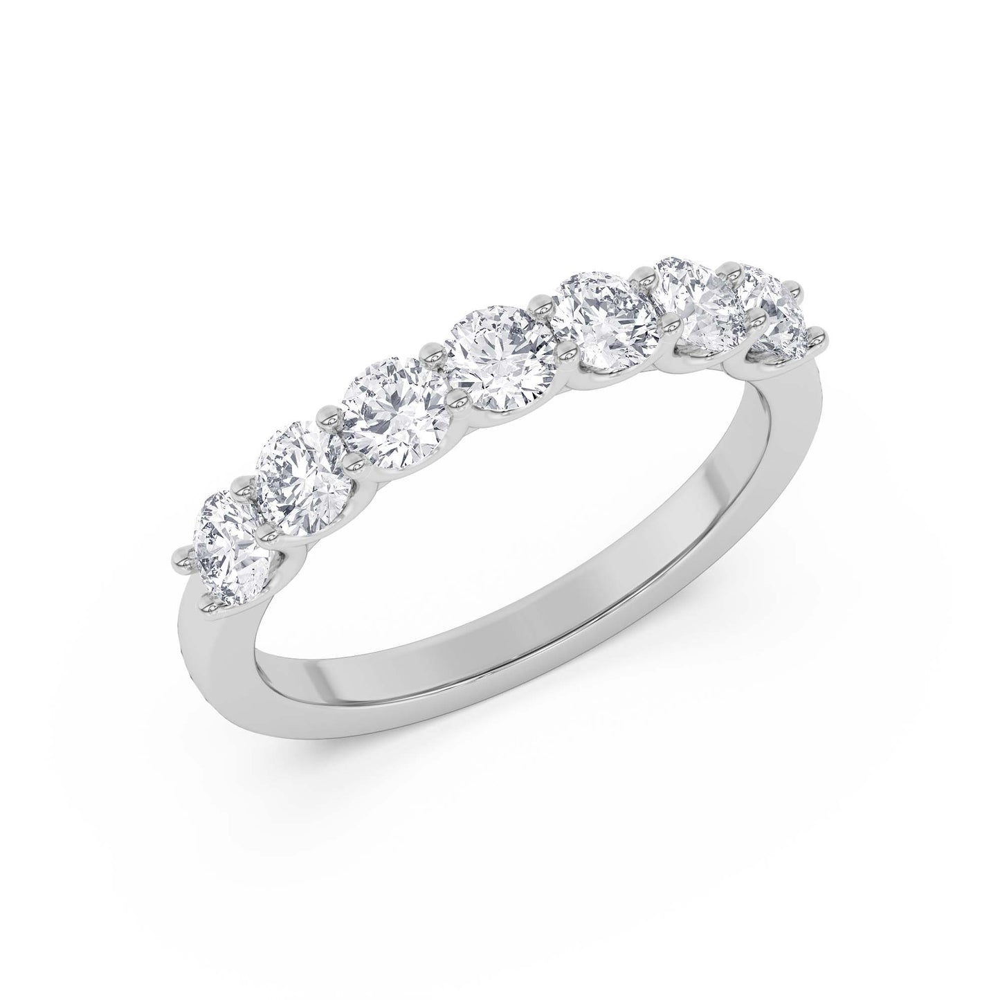 7-Stone Diamond Ring – Platinum White, 2.50 ct