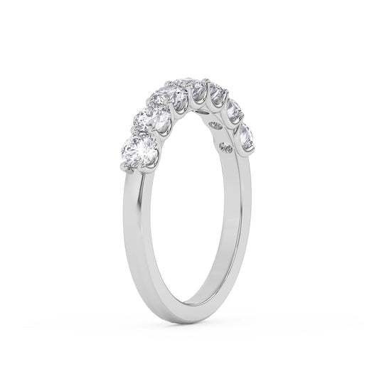 7-Stone Diamond Ring – Platinum White, 1.00 ct