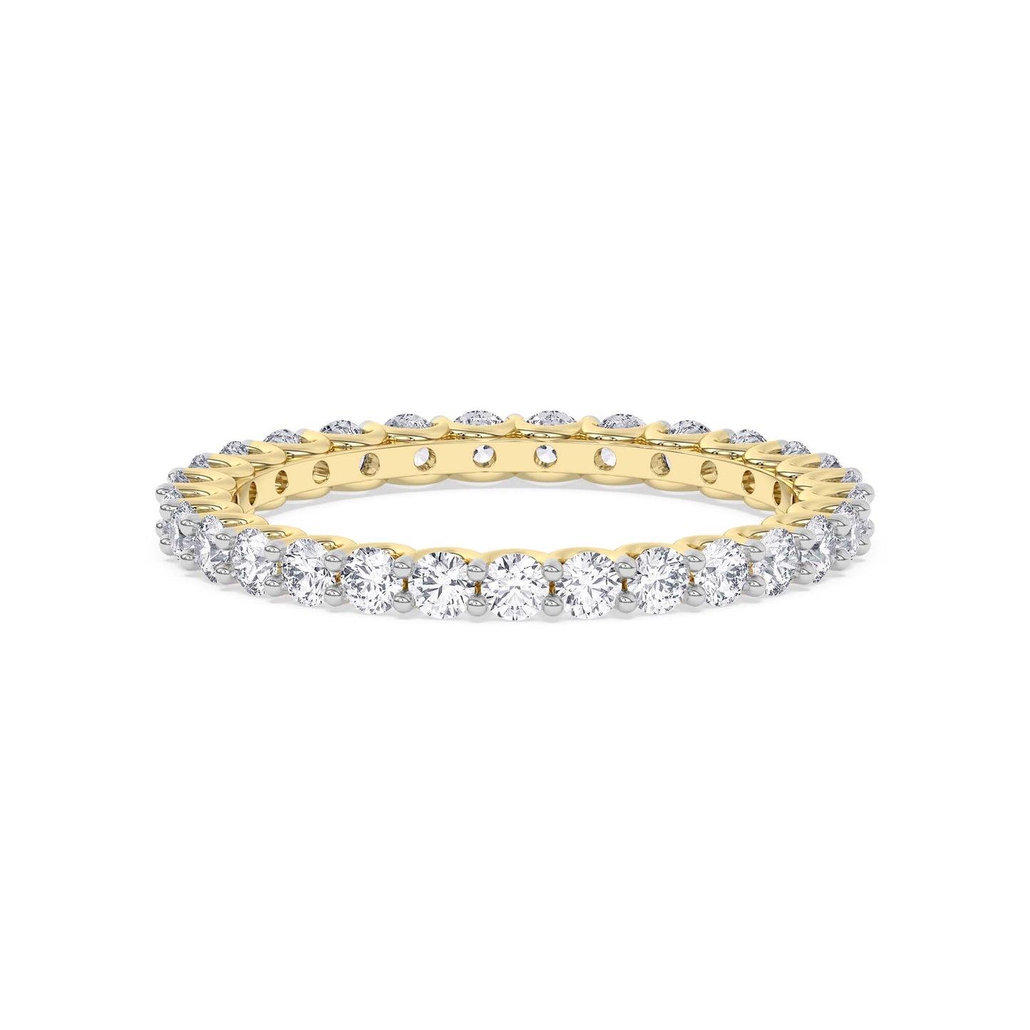 Eternity Diamond Band – 14K Yellow Gold, 2.00 ct