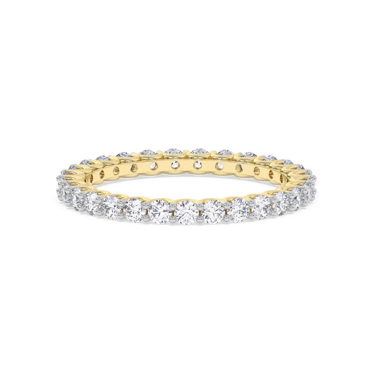 Eternity Diamond Band – 14K Yellow Gold, 5.00 ct