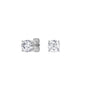 4 Prong Round Studs - 14K white Gold, 1.50 ct