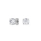 4 Prong Round Studs - Platinum, 2.00 ct