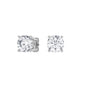 4 Prong Round Studs - Platinum, 4.00 ct